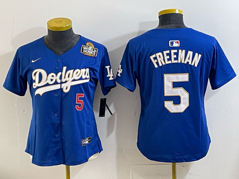 Women Los Angeles Dodgers #5 Freeman blue Nike NFL 2025 jersey 019